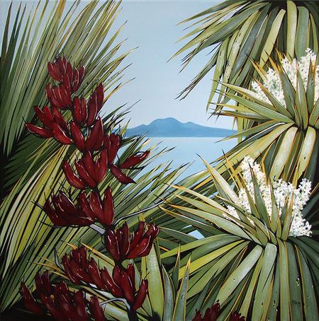 Kirsty Nixon nz landscape artist, Hauraki