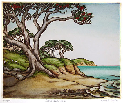 mary taylor nz beach scenes print