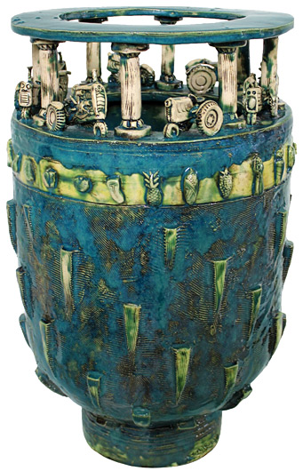 Bill Hayes nz ceramic vessels, tractor vessel