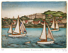 mary taylor auckland harbour print