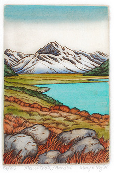 mary taylor mount cook print fine art etching